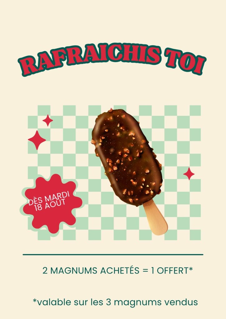Rafraîchis toi — 2 magnums achetés = 1 offert